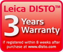 Disto - 3 years warranty